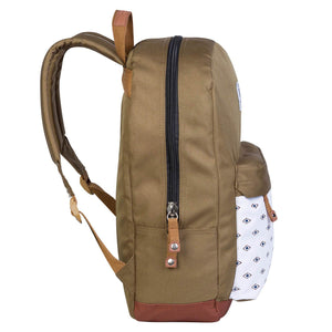 Mochila Daypack Cafe Rombos bolsillo frontal