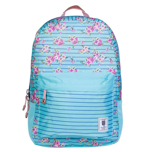 Mochila Daypack Azul Flores