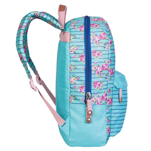 Mochila Daypack Azul Flores