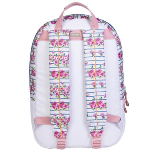 Mochila Daypack Blanca Flores