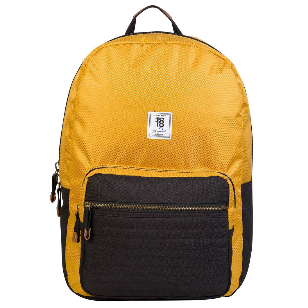 Mochila Daypack negro / amarillo