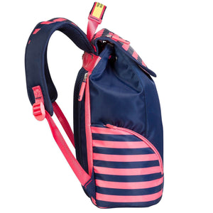 Mochila Roll Pack rosa/azul