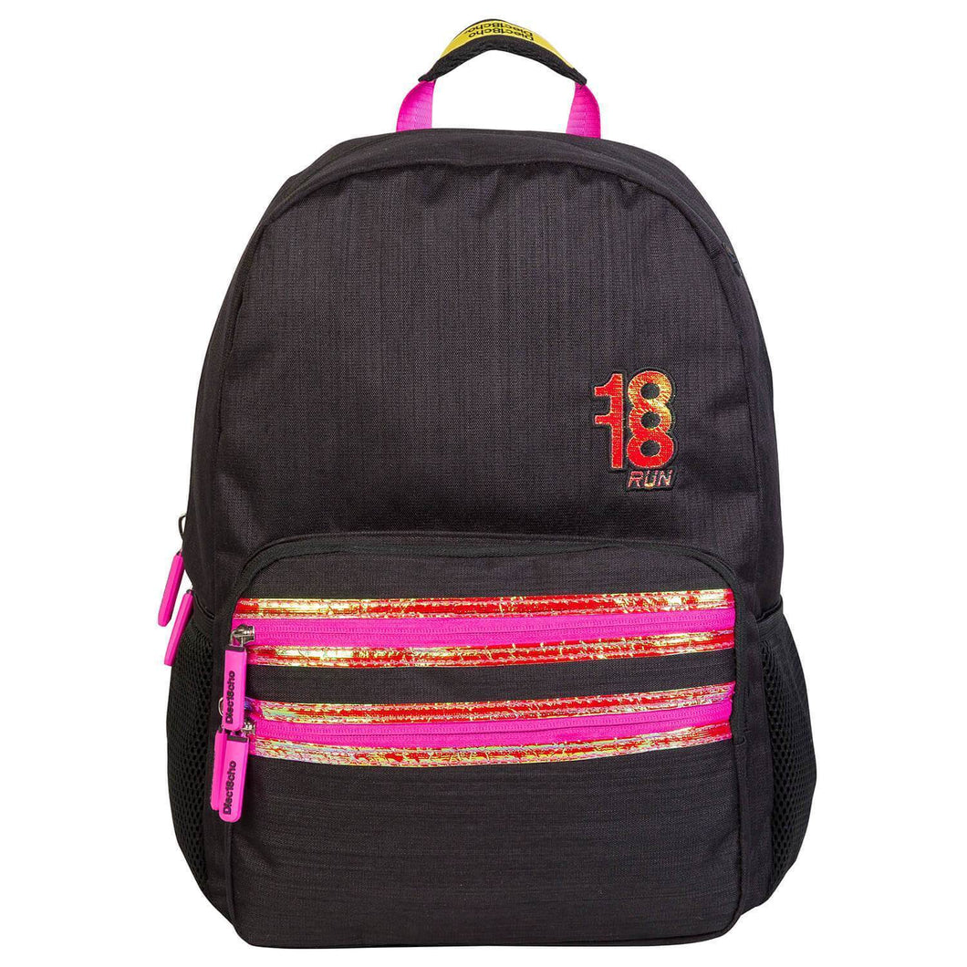 Mochila Daypack negro / rosa neon