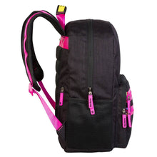 Load image into Gallery viewer, Mochila Daypack negro / rosa neon