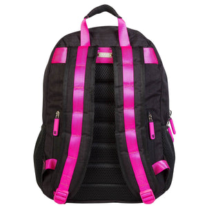 Mochila Daypack negro / rosa neon