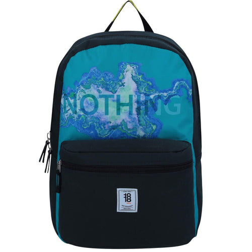 Mochila DayPack Negra con Azul
