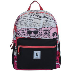 Mochila Daypack rosa Emoji