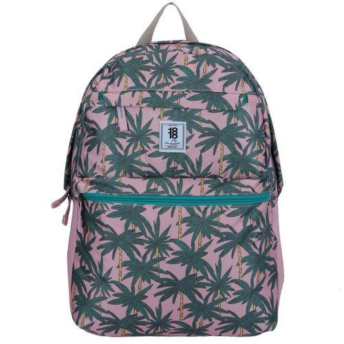 Mochila Daypack Rosa con Palmeras