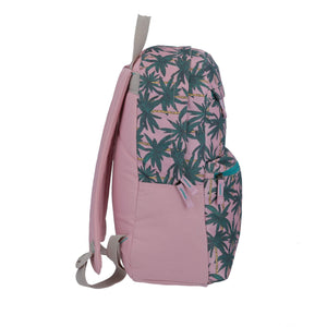 Mochila Daypack Rosa con Palmeras