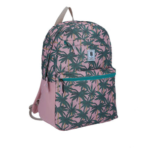 Mochila Daypack Rosa con Palmeras