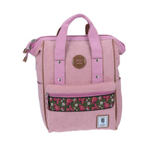 Load image into Gallery viewer, mochila daypack franja de colores rosa