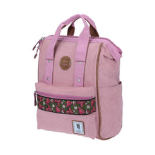 Load image into Gallery viewer, mochila daypack franja de colores rosa