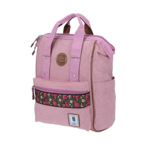 mochila daypack franja de colores rosa