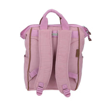 Load image into Gallery viewer, mochila daypack franja de colores rosa