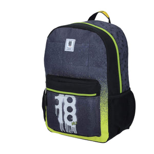 mochila daypack grafitti negro-neon