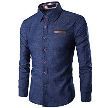 Camisa hombre Azul